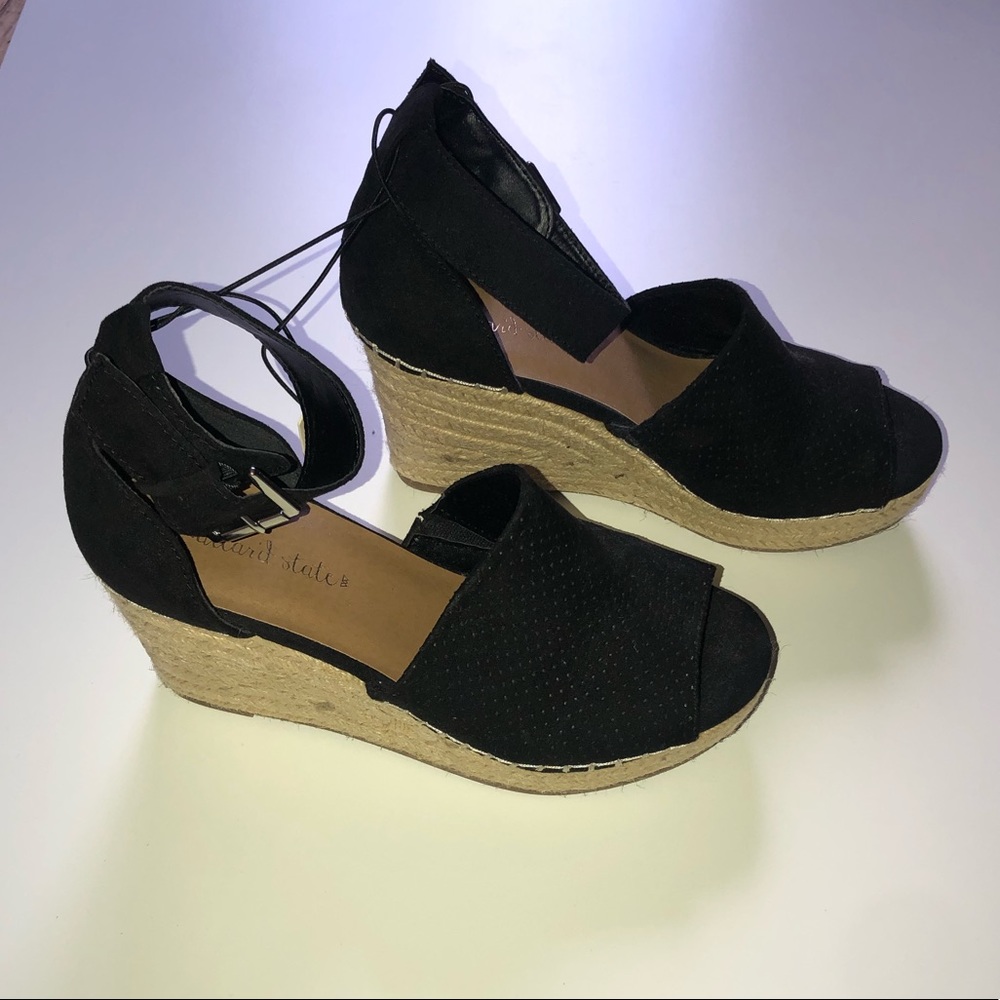 NWT Altar’d State Black Wedges